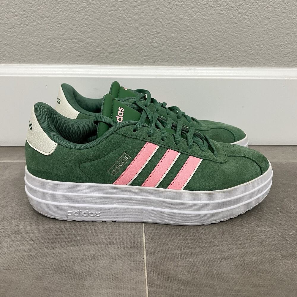 Adidas VL Court Bold Womens Size 10 Sneakers Low Top Platform Shoes IH0365
